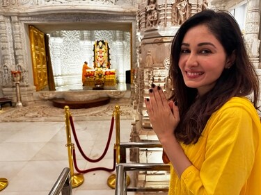 Actor Pooja Chopra at Shri Ram Temple, Ayodhya