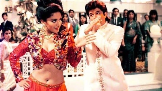 …or Anil Kapoor and Sanjay Dutt, standing out with her screen presence and charming nature.