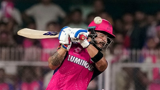 Riyan Parag played a crucial knock of 48 as RR posted 144-9 in 20 overs (PTI)