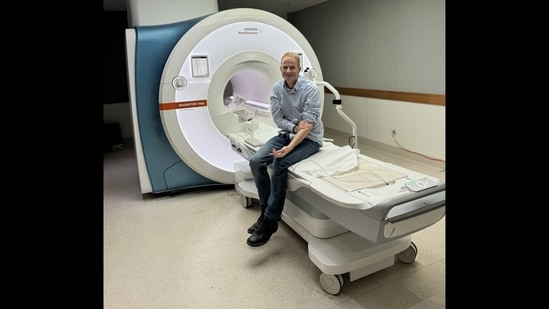 Professor Richard Scolyer, 57, was treated with a combination of drugs before he underwent surgery. (X/@ProfRScolyerMIA)