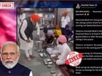 The bucket PM Modi was seen holding contained kheer in it. The bucket PM Modi was seen holding contained kheer in it.