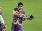 Kolkata: Kolkata Knight Riders mentor Gautam Gambhir during a training session Kolkata: Kolkata Knight Riders mentor Gautam Gambhir during a training session