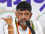 Karnataka Deputy Chief Minister and Congress leader D K Shivakumar 