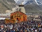 The Char Dham Yatra started on Friday with the opening of the portals of Yamunotri, Gangotri and Kedarnath Dham amid Vedic chants on the occasion of Akshay Tritiya in Garhwal Himalayas. (HT Photo) The Char Dham Yatra started on Friday with the opening of the portals of Yamunotri, Gangotri and Kedarnath Dham amid Vedic chants on the occasion of Akshay Tritiya in Garhwal Himalayas. (HT Photo)