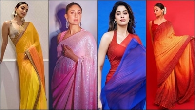 From Alia Bhatt to Kiara Advani: Bollywood divas who aced the ombre saree trend (Instagram) From Alia Bhatt to Kiara Advani: Bollywood divas who aced the ombre saree trend (Instagram)