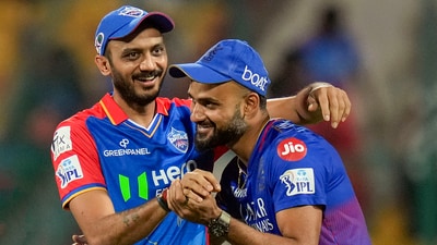 Delhi Capitals captain Axar Patel and Royal Challengers Bengaluru player Akash Deep (PTI) Delhi Capitals captain Axar Patel and Royal Challengers Bengaluru player Akash Deep (PTI)
