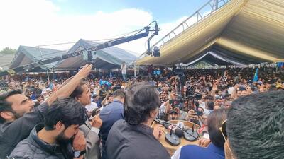 Baramulla Lok Sabha candidate Sajad Lone addressing a rally in Baramulla. (HT Photo) Baramulla Lok Sabha candidate Sajad Lone addressing a rally in Baramulla. (HT Photo)