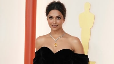 Deepika Padukone at the Oscars 2023. (File Photo/AP) Deepika Padukone at the Oscars 2023. (File Photo/AP)