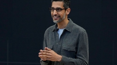Alphabet CEO Sundar Pichai speaks at a Google I/O event in Mountain View, California. (AP) Alphabet CEO Sundar Pichai speaks at a Google I/O event in Mountain View, California. (AP)