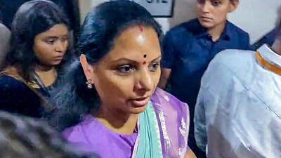 Kavitha is in judicial custody in both the cases lodged by the ED and the CBI. (ANI file photo)
