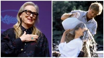 Meryl Streep worked with Robert Redford on 1985 movie, Out of Africa. Meryl Streep worked with Robert Redford on 1985 movie, Out of Africa.