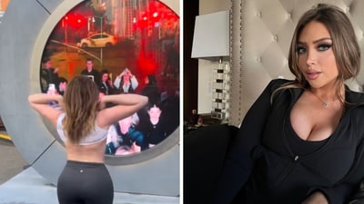 OnlyFans model who flashed NYC-Dublin Portal says bystanders found her