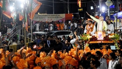 Prime Minister Narendra Modi and Bihar chief minister Nitish Kumar during an election road show. (HT Photo) Prime Minister Narendra Modi and Bihar chief minister Nitish Kumar during an election road show. (HT Photo)
