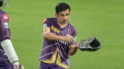 Kolkata: Kolkata Knight Riders mentor Gautam Gambhir during a training session (PTI) Kolkata: Kolkata Knight Riders mentor Gautam Gambhir during a training session (PTI)