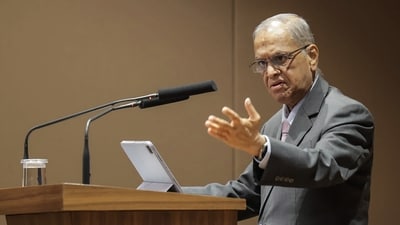 Narayana Murthy, Founder, Infosys, in Bengaluru. (PTI) Narayana Murthy, Founder, Infosys, in Bengaluru. (PTI)