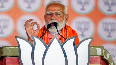 Prime Minister Narendra Modi slammed both Rahul Gandhi and Akhilesh Yadav, calling them 'shehzada' who are neither used to hard work, nor bringing results (PTI) Prime Minister Narendra Modi slammed both Rahul Gandhi and Akhilesh Yadav, calling them 'shehzada' who are neither used to hard work, nor bringing results (PTI)