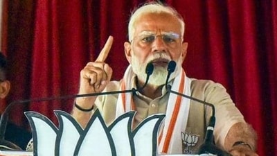Prime Minister Narendra Modi said that he has never indulged in 'Hindu-Muslim' politics and has actually exposed the opposition's communal agenda. (HT_PRINT) Prime Minister Narendra Modi said that he has never indulged in 'Hindu-Muslim' politics and has actually exposed the opposition's communal agenda. (HT_PRINT)