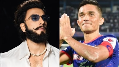 Ranveer Singh reacted to Sunil Chhetri announcing his retirement. (Instagram) Ranveer Singh reacted to Sunil Chhetri announcing his retirement. (Instagram)