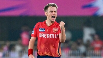 Punjab Kings' captain Sam Curran celebrates (AFP) Punjab Kings' captain Sam Curran celebrates (AFP)