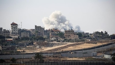 Smoke billows during Israeli strikes in eastern Rafah in the southern Gaza Strip (AFP) Smoke billows during Israeli strikes in eastern Rafah in the southern Gaza Strip (AFP)