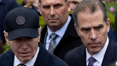 Joe Biden's aides concerned about his growing anxiety over son Hunter's gun case trial (Photographer: Michael Reynolds/EPA/Bloomberg)