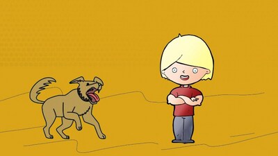 Stay calm and be a tree to avoid dog bites; let them sniff and move on, said the department of animal husbandry in a social media post. (@Dept_of_AHD / X)