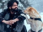 Rakshit Shetty in a still from 777 Charlie.