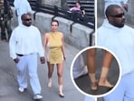 Bianca Censori spotted barefoot at Disneyland during outing with Kanye West