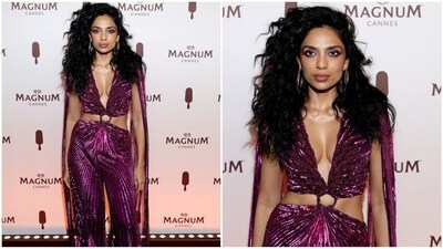 Sobhita Dhulipala steals the spotlight in a stunning shimmery jumpsuit at Cannes 2024. (Gettyimages) Sobhita Dhulipala steals the spotlight in a stunning shimmery jumpsuit at Cannes 2024. (Gettyimages)