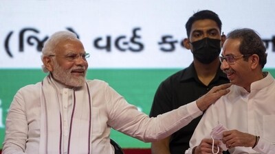 File: Prime Minister Narendra Modi and SSUBT chief Uddhav Thackeray. Satish Bate/ HT Photo File: Prime Minister Narendra Modi and SSUBT chief Uddhav Thackeray. Satish Bate/ HT Photo