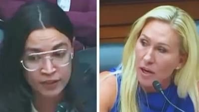 The brawl broke out after MTG made a snarky personal statement about Texas Rep. Jasmine Crockett, mocking her “false eyelashes”. The brawl broke out after MTG made a snarky personal statement about Texas Rep. Jasmine Crockett, mocking her “false eyelashes”.
