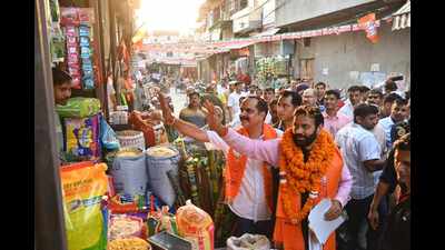 Chief minister Nayab Saini, who is also contesting the Karnal byelection, claimed that the Congress could not work for the welfare of the people for 60 years, thus was rejected by the people of the country and the state. (HT Photo) Chief minister Nayab Saini, who is also contesting the Karnal byelection, claimed that the Congress could not work for the welfare of the people for 60 years, thus was rejected by the people of the country and the state. (HT Photo)