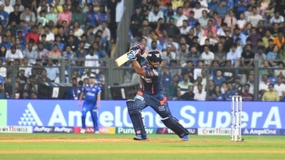 Initially, half-centuries from Nicholas Pooran (75) and KL Rahul (55) took LSG to 214/6 in 20 overs. 