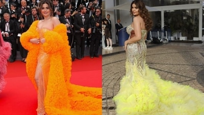Actor-singer Deepti Sadhwani’s looks were all about neon maximalism and long trains. Actor-singer Deepti Sadhwani’s looks were all about neon maximalism and long trains.
