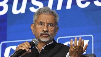 External affairs minister S Jaishankar at the CII Annual Business Summit in New Delhi on Friday. (PTI) External affairs minister S Jaishankar at the CII Annual Business Summit in New Delhi on Friday. (PTI)