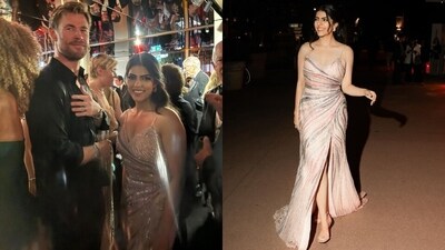 RJ Karishma has a fangirl moment with Chris Hemsworth after a screening. RJ Karishma has a fangirl moment with Chris Hemsworth after a screening.