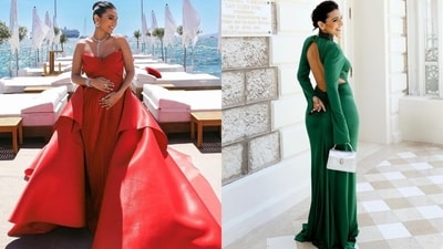 Influencer Masoom Minawala’s looks were all about gemstone colours and classic silhouettes. Influencer Masoom Minawala’s looks were all about gemstone colours and classic silhouettes.