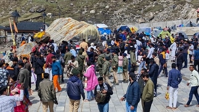 In response to the gridlock, the District Magistrate has directed officials to ensure essential supplies reach stranded pilgrims. (PTI) In response to the gridlock, the District Magistrate has directed officials to ensure essential supplies reach stranded pilgrims. (PTI)