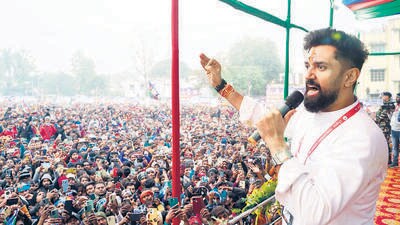 Ram Vilas Paswan’s brother Pasupati Paras is the Hajipur MP, but the seat has now been given to LJP (RV) chief Chirag Paswan. (HT Photo) Ram Vilas Paswan’s brother Pasupati Paras is the Hajipur MP, but the seat has now been given to LJP (RV) chief Chirag Paswan. (HT Photo)