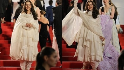 Giving the usual gowns a skip, playback singer Sunandha Sharma opted for beautiful Indian-wear. Giving the usual gowns a skip, playback singer Sunandha Sharma opted for beautiful Indian-wear.