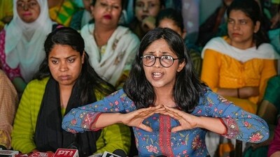 The AAP’s Rajya Sabha MP Swati Maliwal. (PTI) The AAP’s Rajya Sabha MP Swati Maliwal. (PTI)