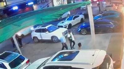 The accused seen on CCTV footage shared the police. (HT photo sourced) The accused seen on CCTV footage shared the police. (HT photo sourced)