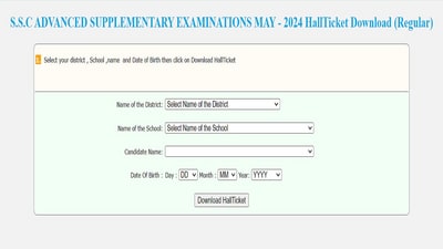 AP SSC Supply Hall Ticket 2024 released at bse.ap.gov.in, download link here AP SSC Supply Hall Ticket 2024 released at bse.ap.gov.in, download link here