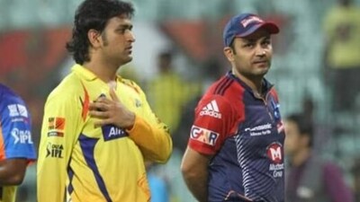MS Dhoni (L) with Virender Sehwag during IPL 2012 (Getty) MS Dhoni (L) with Virender Sehwag during IPL 2012 (Getty)