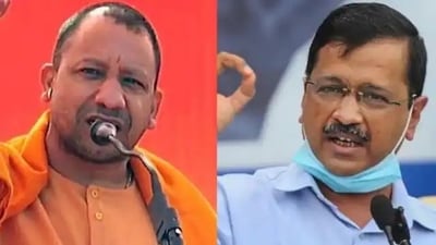 Yogi Adityanath and Arvind Kejriwal. Yogi Adityanath and Arvind Kejriwal.