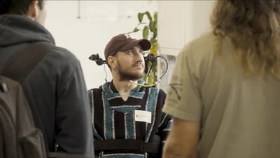 In January, Neuralink implanted its device in the brain of Noland Arbaugh, its first patient. (Neuralink) In January, Neuralink implanted its device in the brain of Noland Arbaugh, its first patient. (Neuralink)