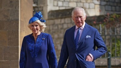 King Charles was accompanied by his wife, Camilla, the Queen Consort. (source:Twitter/@RoyalFamily) King Charles was accompanied by his wife, Camilla, the Queen Consort. (source:Twitter/@RoyalFamily)
