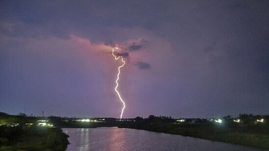 At around 8:50 pm, the beach was hit by heavy rainfall, thunderstorms, and lightning. (File/PTI)