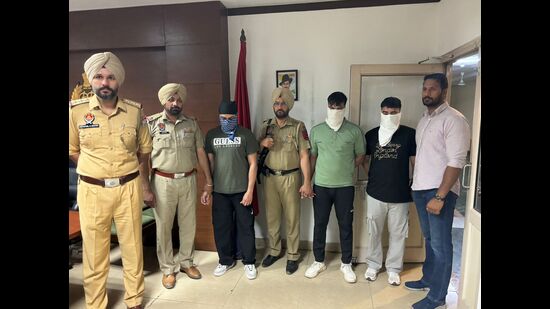 The accused have been identified as Gurpreet Singh, his brother Parminder Singh of Zirakpur and Vijay of Fatehgarh Sahib. (HT Photo)
