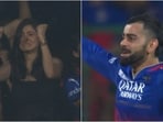 Anushka Sharma (L) and Virat Kohli struggle to hold back tears after RCB seal a Playoff berth against CSK Anushka Sharma (L) and Virat Kohli struggle to hold back tears after RCB seal a Playoff berth against CSK
